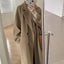 Women's Woolen Double-Breasted Coat – Slim Fit