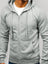 Men's Solid Color Basic Zipper Hoodie 3