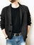 Men's Solid Color Knit Front Sweater Cardigan - 0