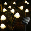 Solar Powered Mushroom LED Garden Decoration Fairy Lights | poshpudu