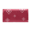 Women's Flap Wallet-Red with Flakes | poshpudu